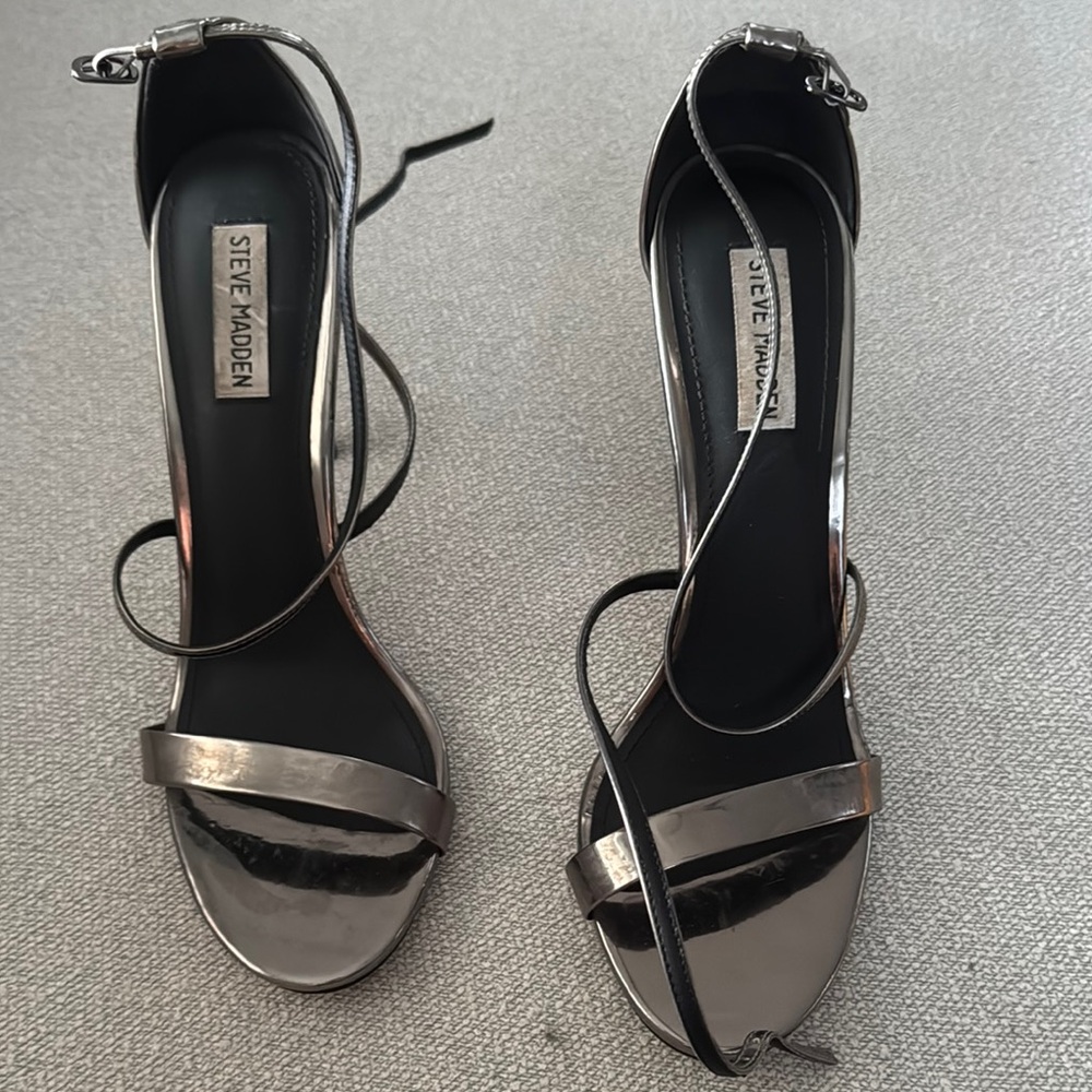 Steve Madden Silver Stiletto Heels
